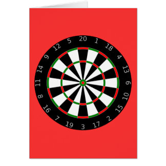Cartão Dartboard - dardos