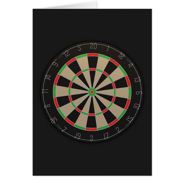 Cartão Dartboard Lover (Frente)