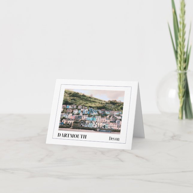 Cartão Dartmouth, Devon (Frente)