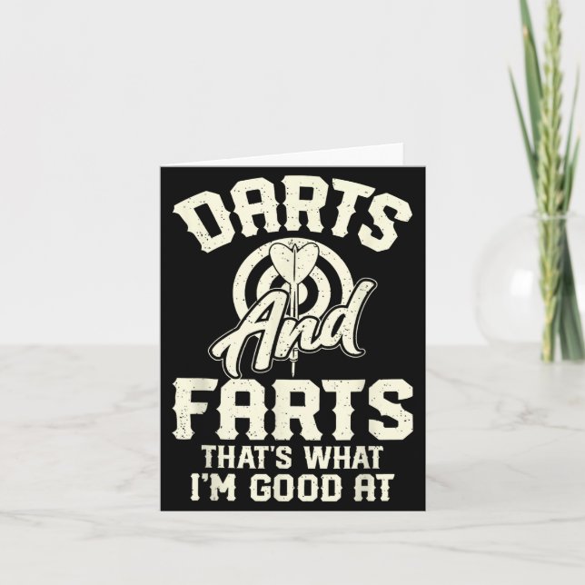 Cartão Darts And Farts That's What I'm Good At Funny Dart (Frente)