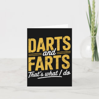 Cartão Darts Farta Dart Engraçado Dart Sayings Sarcasm Da