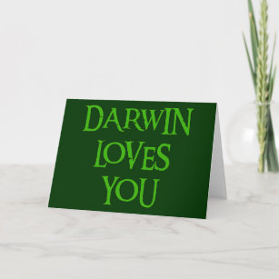 Cartão Darwin te ama