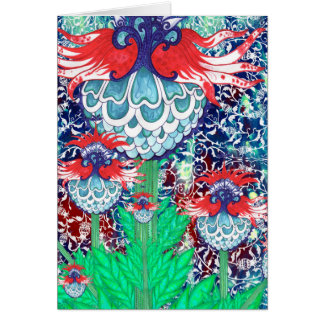 Cartão das alcachofras do otomano