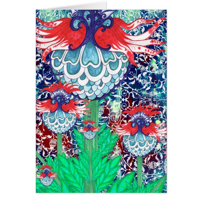 Cartão das alcachofras do otomano (Frente)