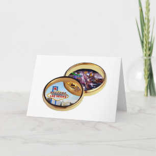 Cartão das alianças de casamento de Las Vegas