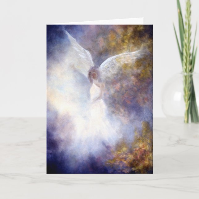 Cartão das belas artes do "anjo-da-guarda" (Frente)