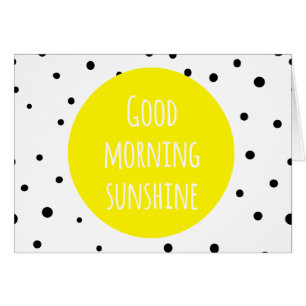 Cartão das bolinhas da luz do sol   do bom dia
