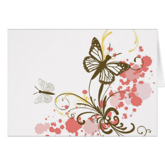 Cartão das borboletas