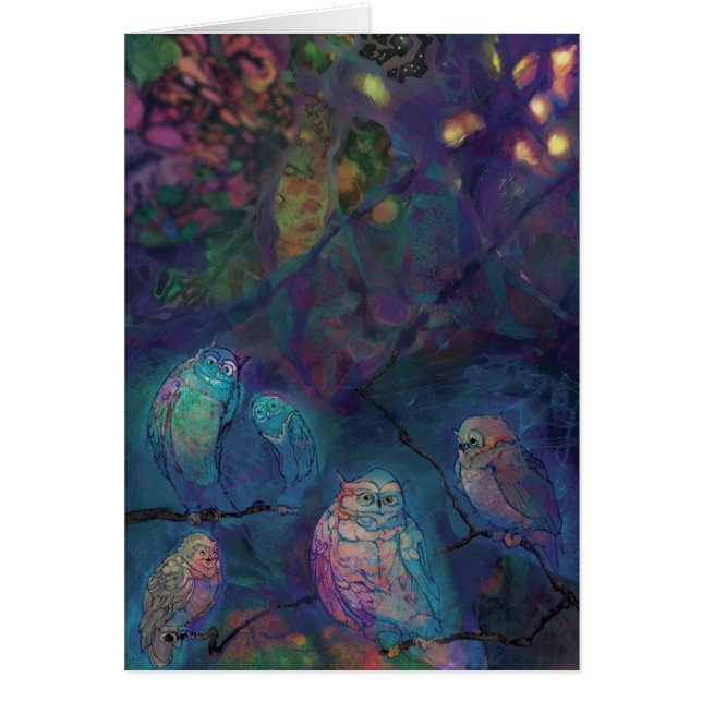 Cartão *** Das corujas (Frente)