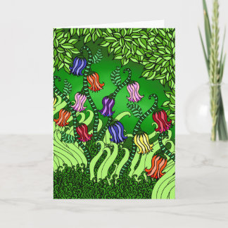 Cartão das flores de Bell