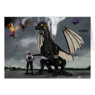 Cartão das guerras do dragão do vapor