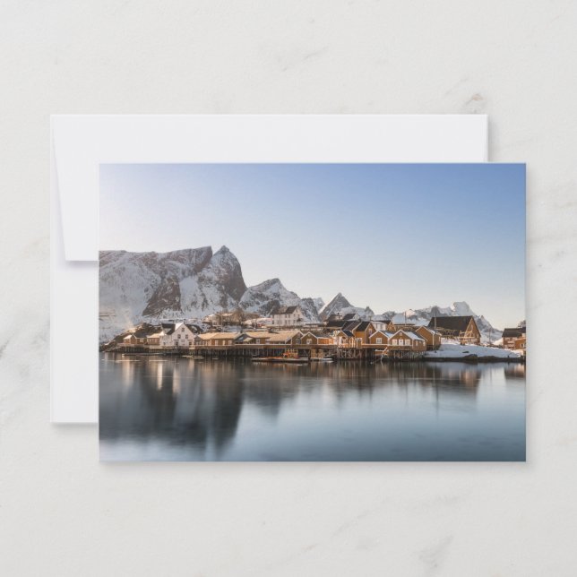 Cartão das Ilhas Lofoten da Noruega (Frente)