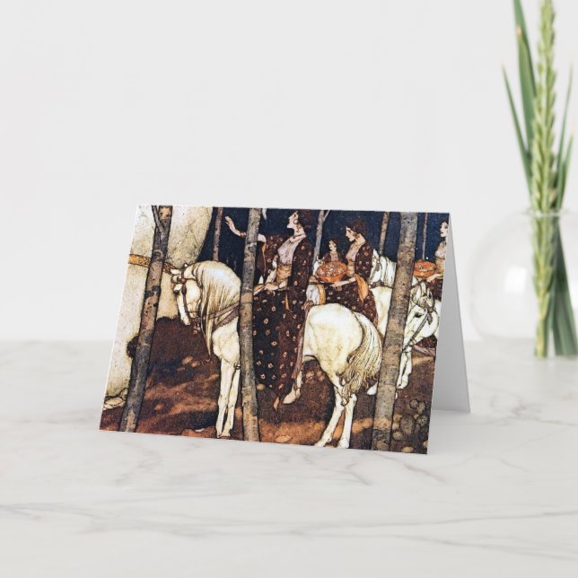 Cartão das ilustrações de Edmund Dulac (Frente)