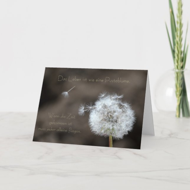 Cartão "das Leben" por misteriosa (Frente)