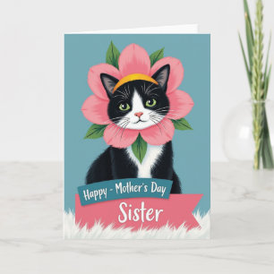 Cartão das Mães Gato de Olhos Esmeralda