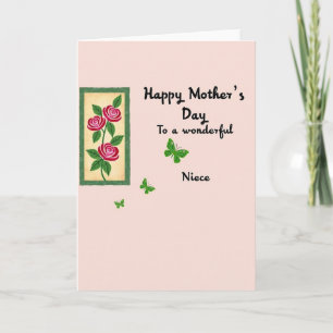 Cartão das Mães Rosa Esmeralda
