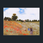 Cartão das papoilas de Monet<br><div class="desc">Cartão das papoilas de Monet. Óleo em canvas desde 1873. Uma de Monet o mais famoso e de pinturas mais adiantadas amados, Coquelicots ou papoilas vermelhas caracteriza duas mulheres que andam com suas crianças em um campo ensolarado de flores vermelhas da papoila. Um presente bonito para fãs de Monet, de...</div>