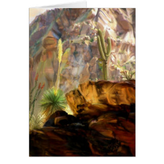 Cartão Das sombras das gargantas