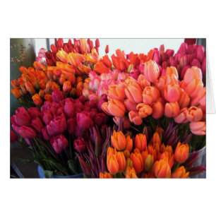 Cartão das tulipas do lugar de Pike