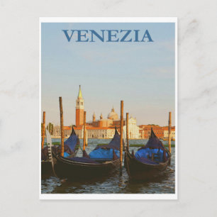 Cartão das viagens vintage de Italia Veneza