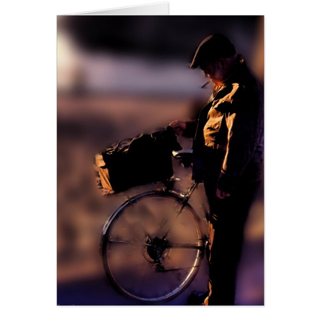 Cartão Daschund em uma cesta (Frente)