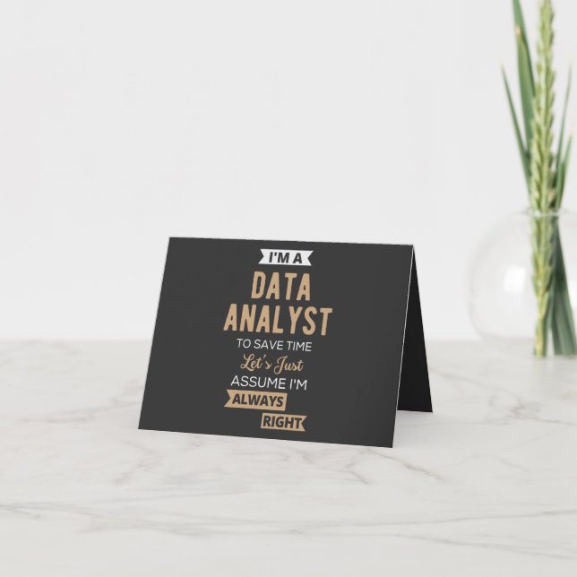Cartão Data Analyst (Frente)