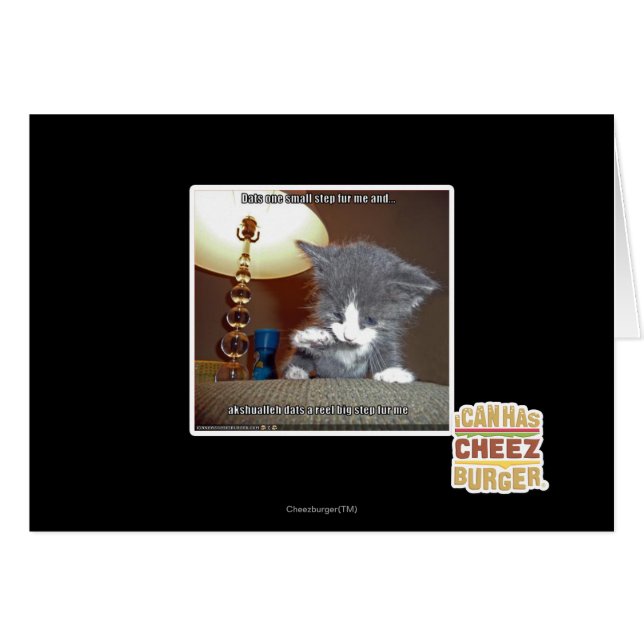 Cartão Dats um pequeno passo me deixando de lado (Frente Horizontal)