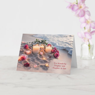 Cartão Daughter and Daughter in Law Wife Congratulations 