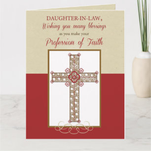 Cartão Daughter-in-Law, RCIA Blessings on Profession of F
