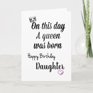 CARTÃO **DAUGHTER** SPECIAL "YOU" AND SPECIAL "BIRTHDAY"