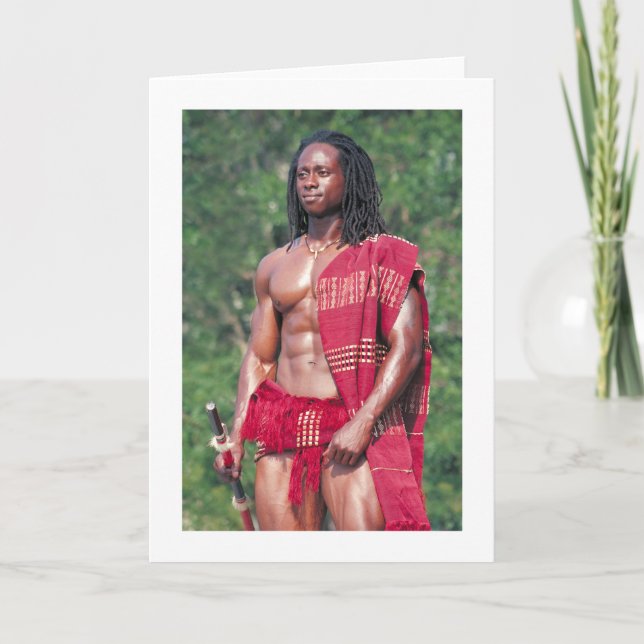 Cartão David Adomah como "o Afrikan " (Frente)