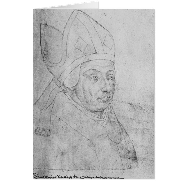 Cartão David, bishop de Utrecht (Frente)