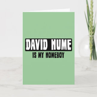 Cartão David Hume é meu Ficar em casa