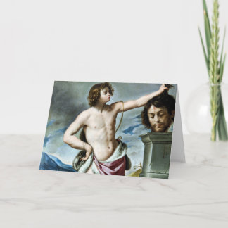 Cartão David With the Head of Goliath Fine Art Card