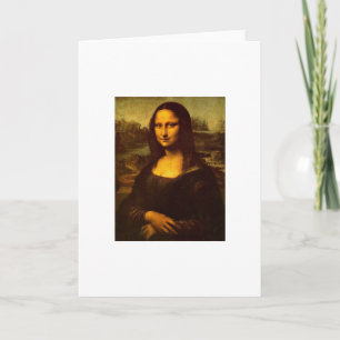 Cartão DaVinci's Mona Lisa Greeting Card