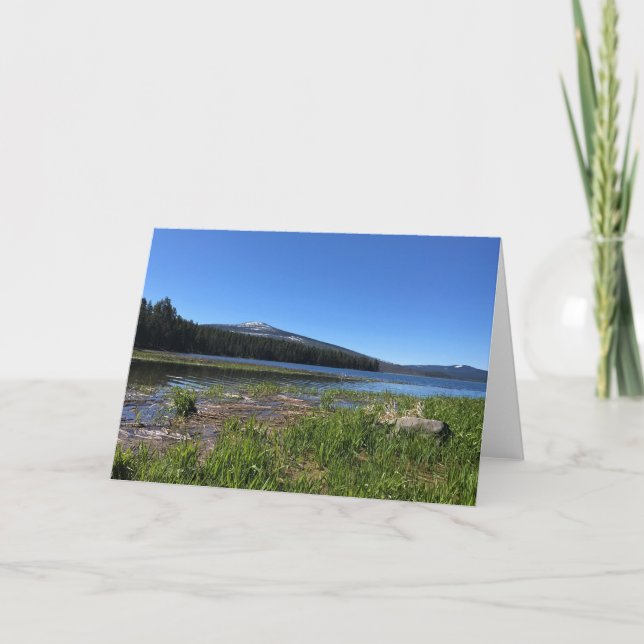 Cartão Davis Lake, Oregon (Frente)