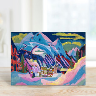 Cartão Davos no inverno   Ernst Ludwig Kirchner