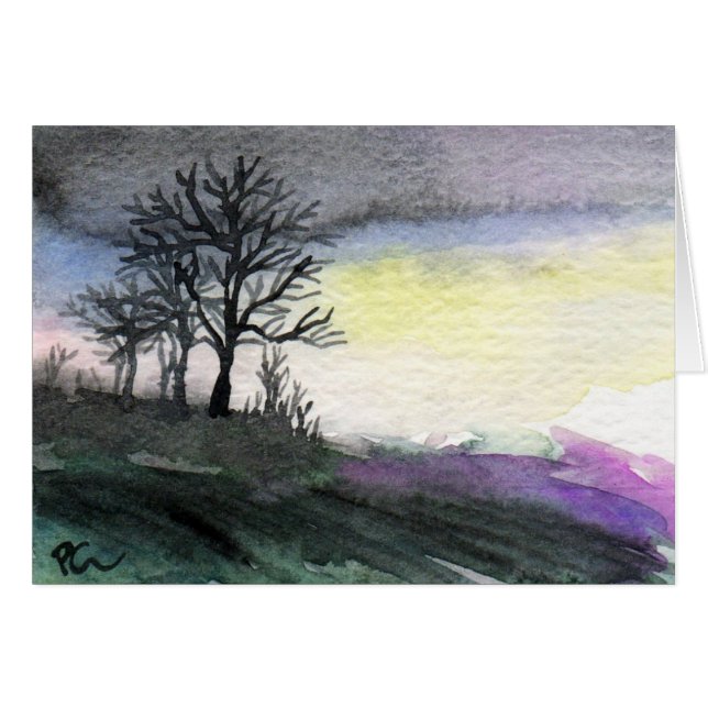 Cartão Dawn (Frente horizontal)