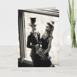 Cartão day of the dead greeting card