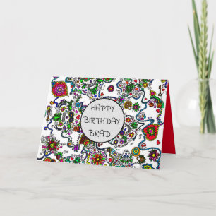 Cartão Day Of The Dead Sugar Skull Birthday