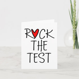 Cartão Day Rock The Test Teacher Testing Day Engraçado Pr