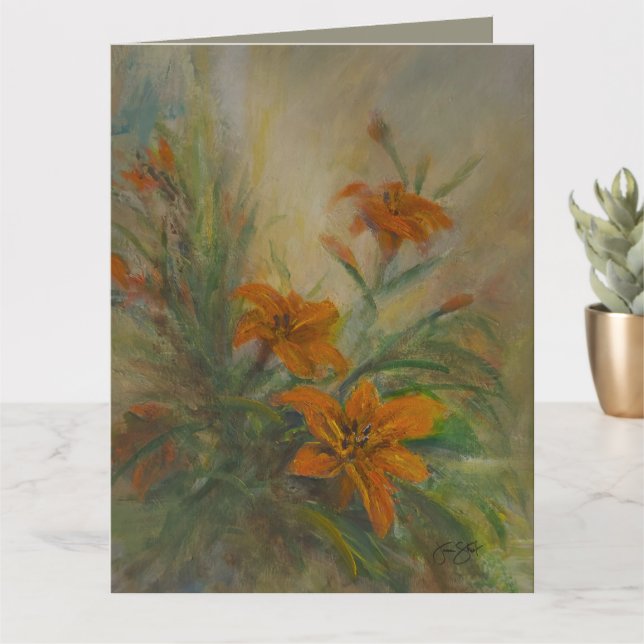Cartão Day "Tiger" Lilies 8.5 x 11" (Planta pequena)