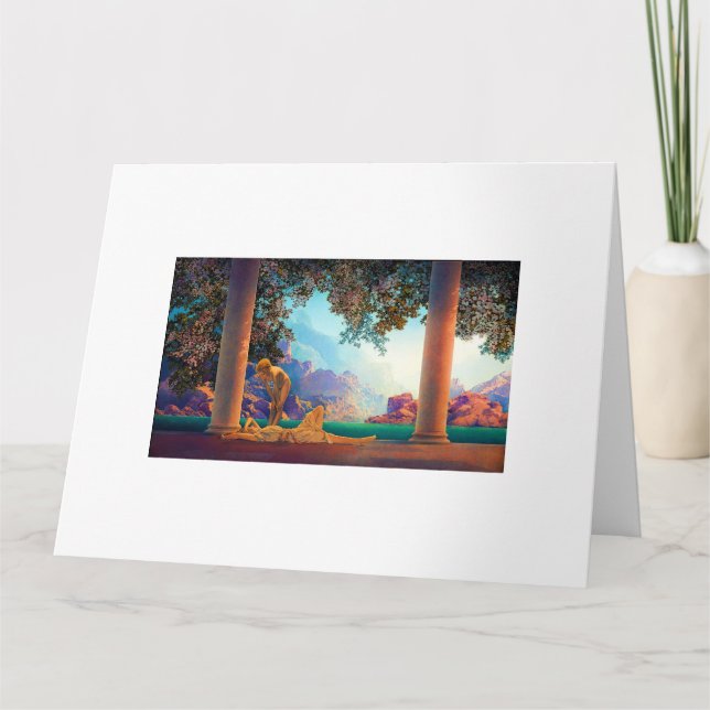 Cartão DAYBREAK Maxfield Parrish 1922 ... 2025 (Frente)