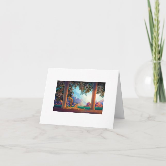 Cartão DAYBREAK Maxfield Parrish 1922 ... 2025 (Frente)