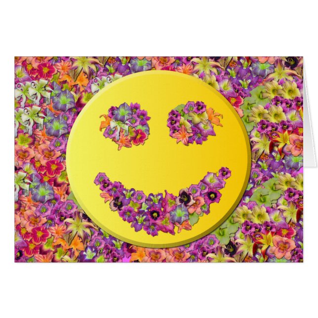 Cartão Daylily Me Faz Feliz! (Frente Horizontal)