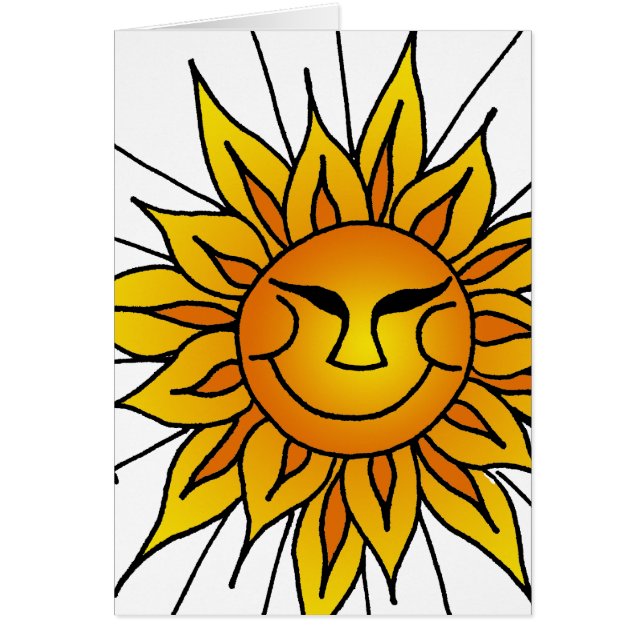 Cartão Daze ensolarado (Frente)