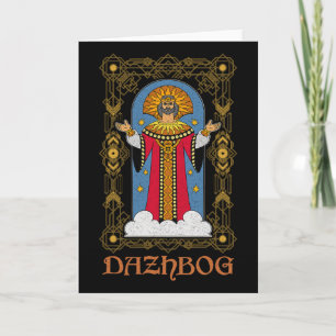 Cartão Dazhbog Antiga Mitologia Eslava Paganismo Russi