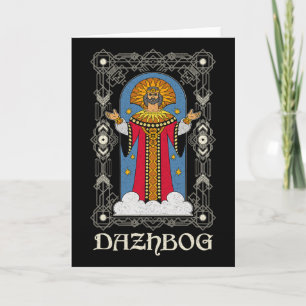 Cartão Dazhbog Mitologia Antiga Eslava Paganismo Russi