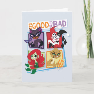 Cartão DC Super Villain Girls É bom ser ruim