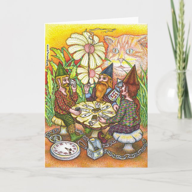 Cartão de 3 gnomos (Frente)